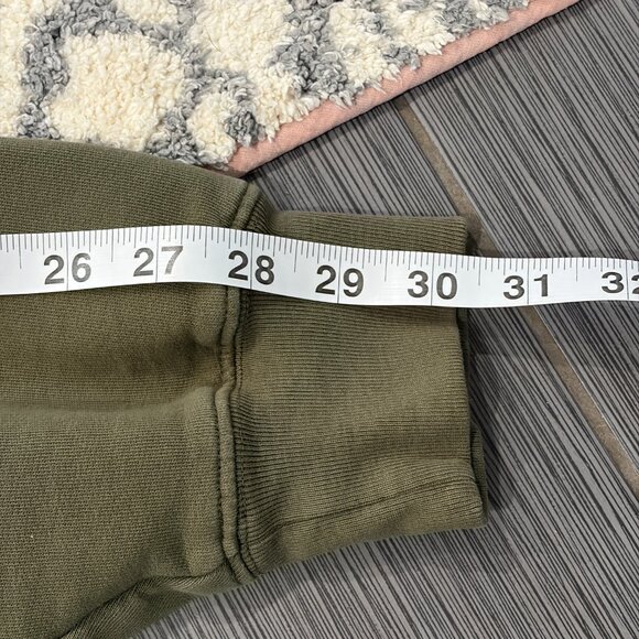 EXCELLENT CONDITION Anine Bing Archer Army Green Graphic Cotton Sweatshirt Sz: M - Picture 7 of 10